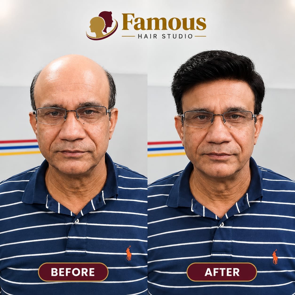 New Transformation at famous hair studio 1